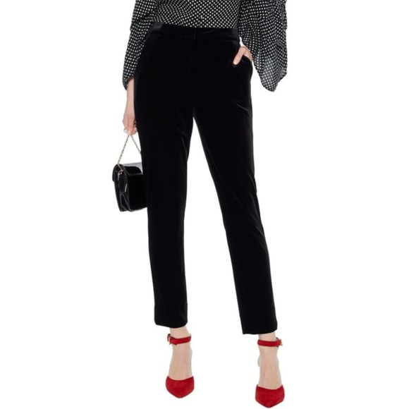 DVF Genesis Velvet Trousers - Picture 1 of 9